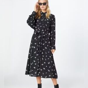 SANDWICH CHARCOAL GREY DRESS SIZE 40